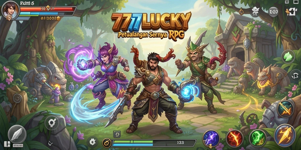 Gameplay seru dalam 777LUCKY yang penuh aksi RPG.