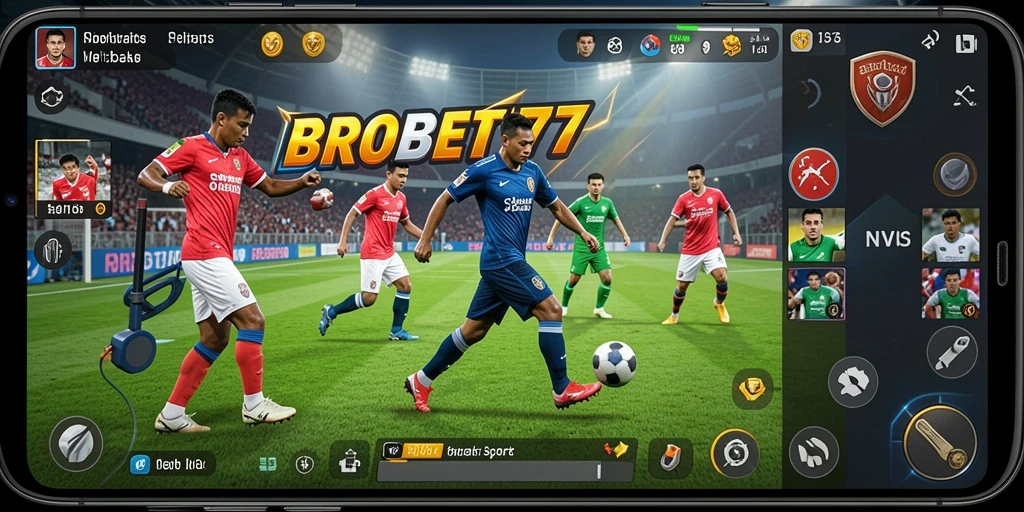 Tampilan gameplay dari BROBET77 saat mengikuti pertandingan olahraga.