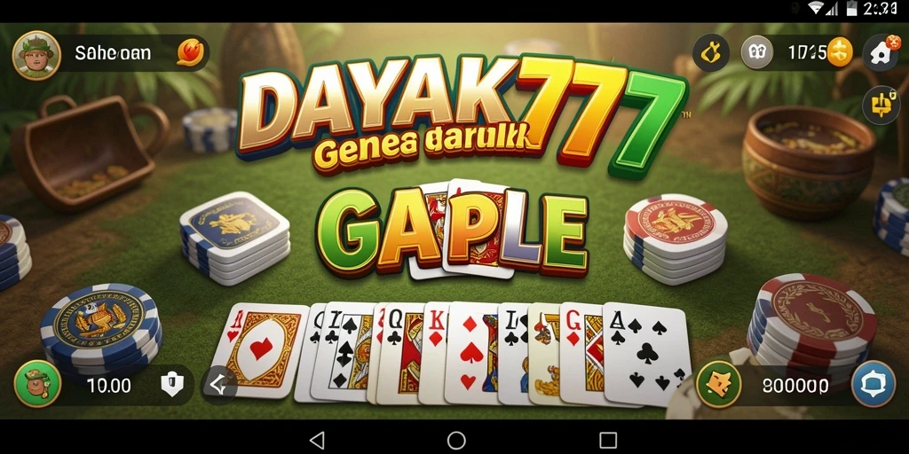 Screenshot DAYAK777 menunjukkan permainan Gaple yang menarik dan seru.