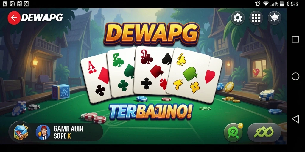 Screenshot gameplay DEWAPG menampilkan pemain asyik bermain Domino.
