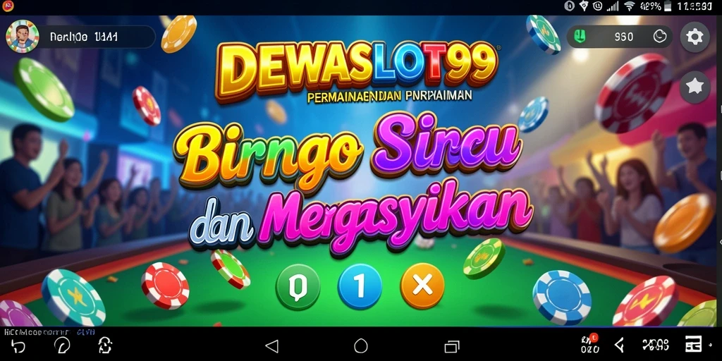 Screenshot gameplay DEWASLOT99 menampilkan keseruan saat bermain Bingo.