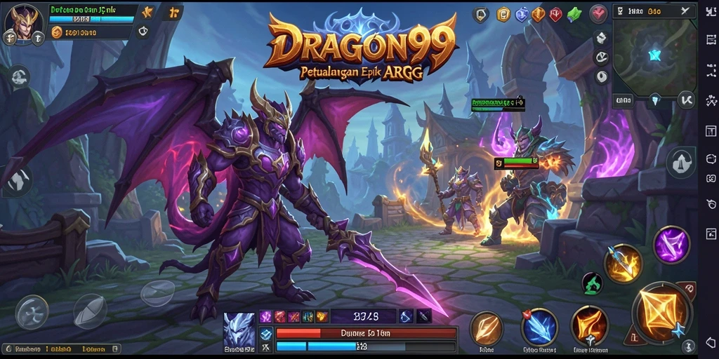 Gameplay mendebarkan dengan pertarungan epik di DRAGON99.