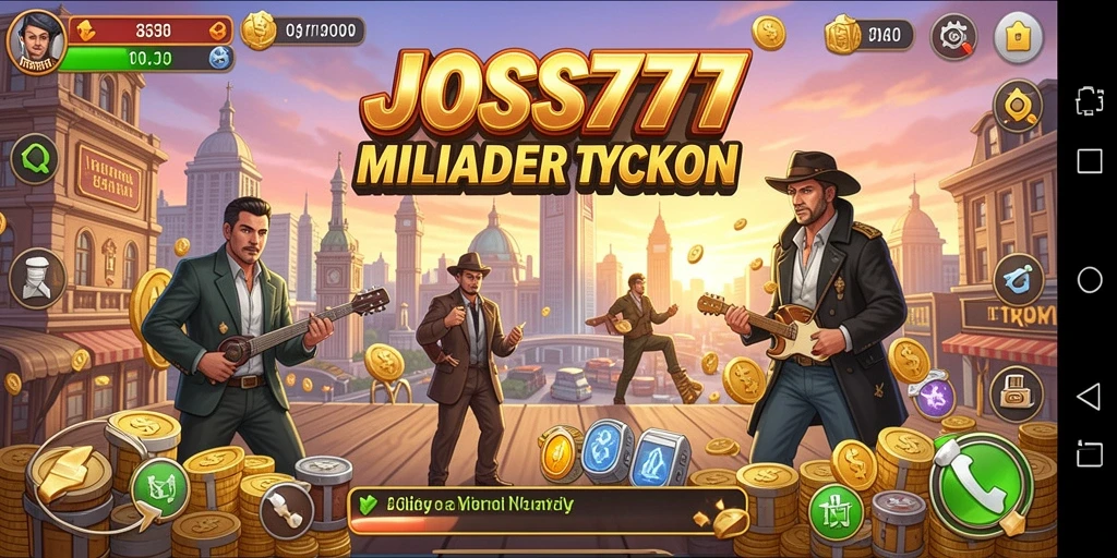 Menampilkan gameplay seru dalam JOSS777 dengan berbagai pilihan strategis Tycoon.