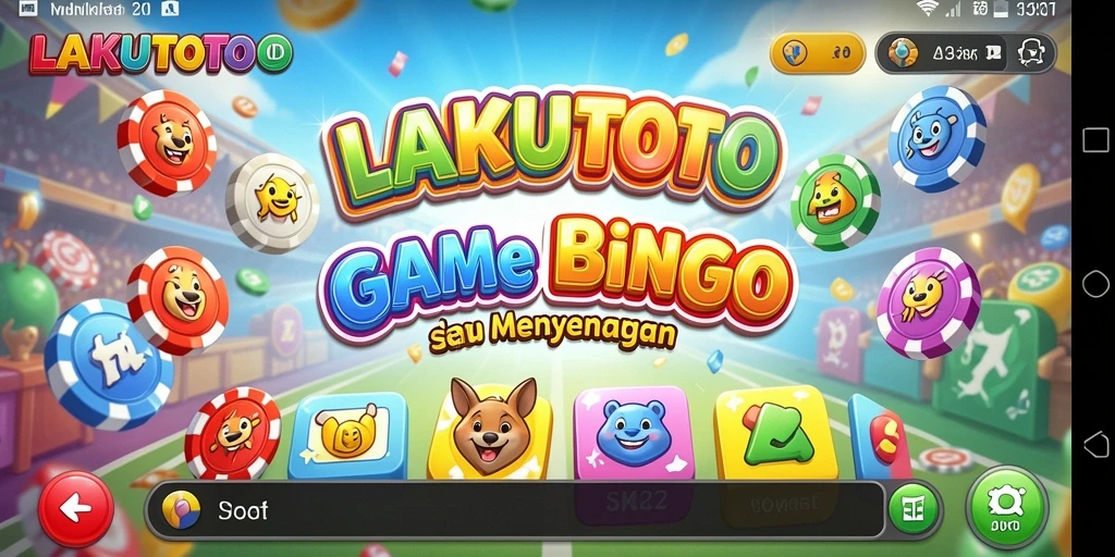 Tampilan gameplay seru selama bermain Bingo di LAKUTOTO.