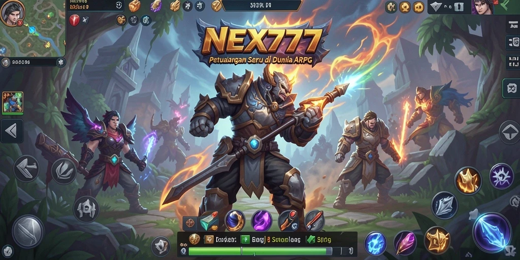 Tampilan gameplay mendebarkan dalam NEX777 dengan aksi seru.