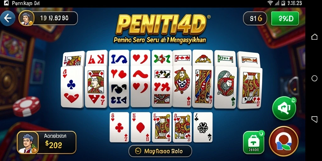 Tampilan gameplay seru dari PENITI4D yang menarik.
