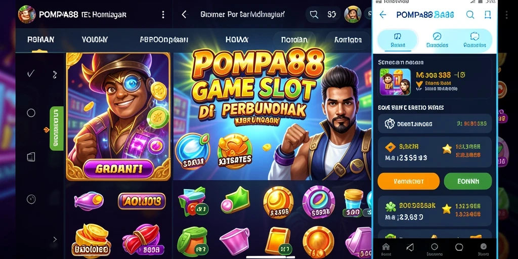 Tampilan gameplay POMPA88 yang memukau dan penuh warna.