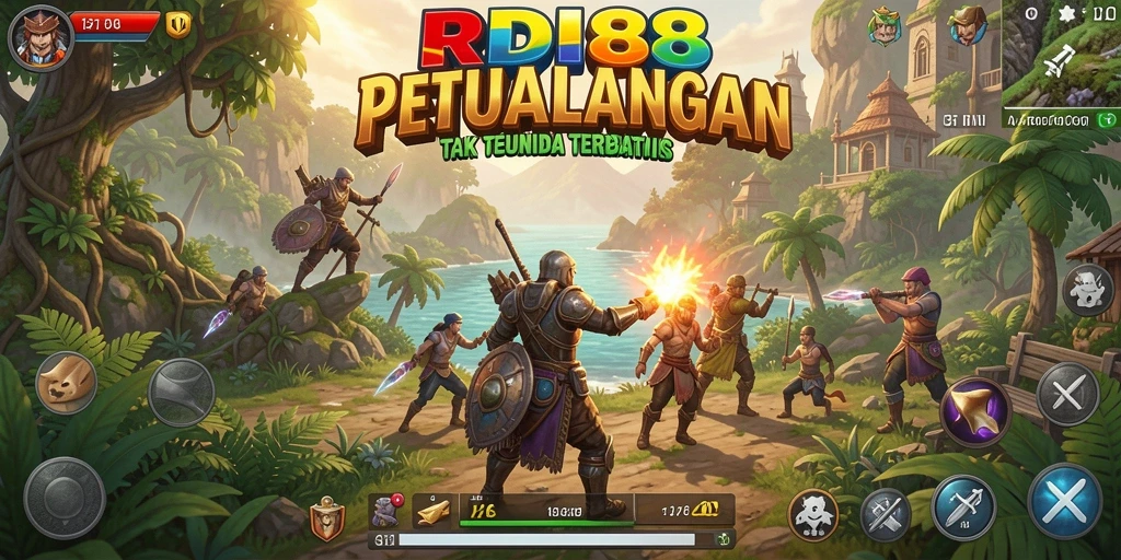 Tampilan indah dunia terbuka di RDI88 dengan grafis menawan.